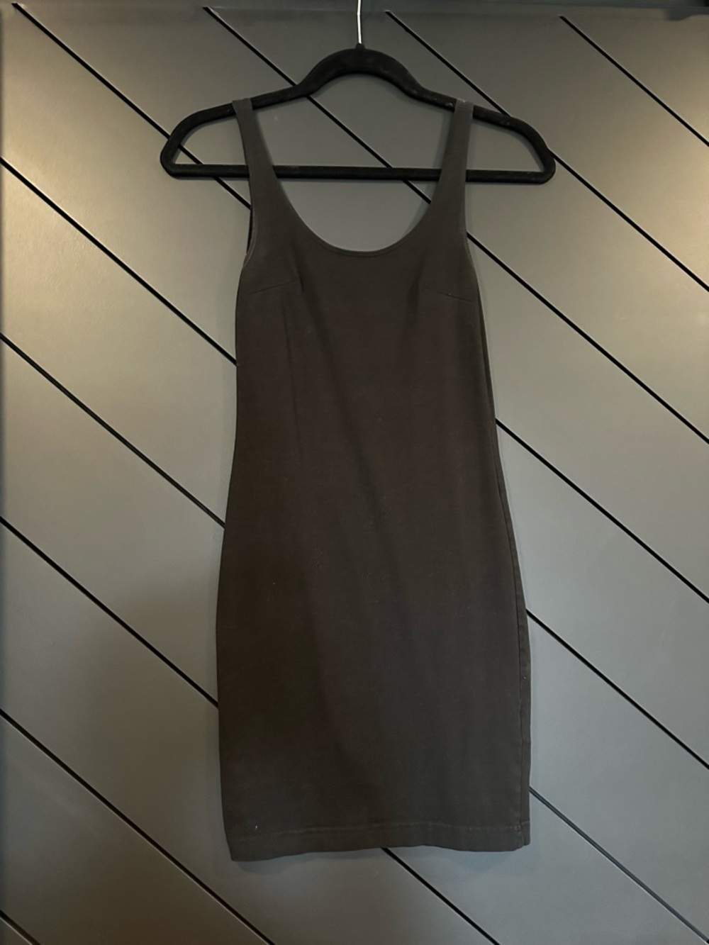 H&M Black Scoop Neck Mini Dress